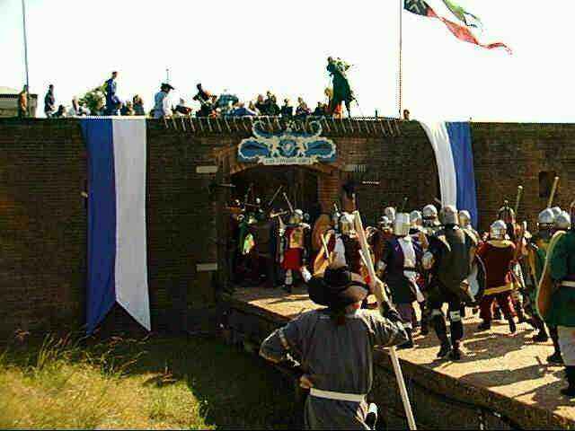 Medieval battle recreation image