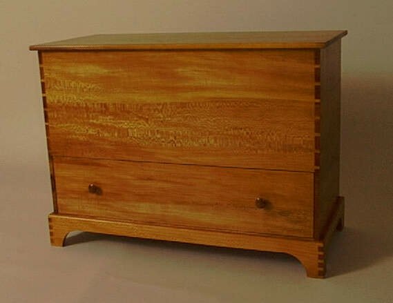 Quartersawn Sycamore Blanket Chest