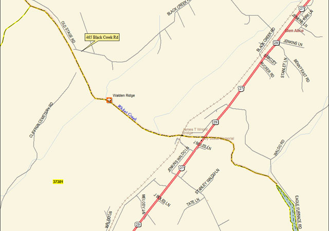 McCullough Sawmill Map