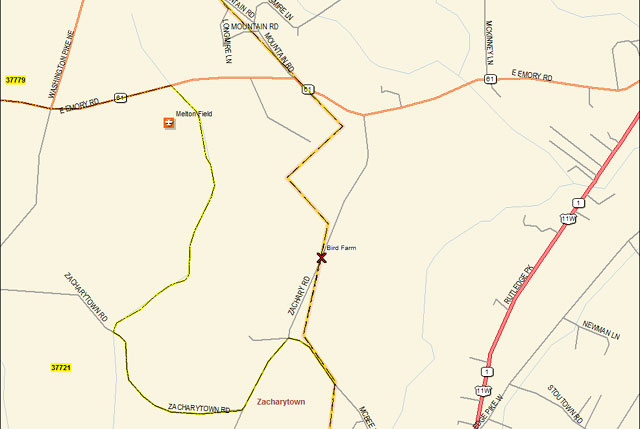 MZ Enterprises Sawmill Map